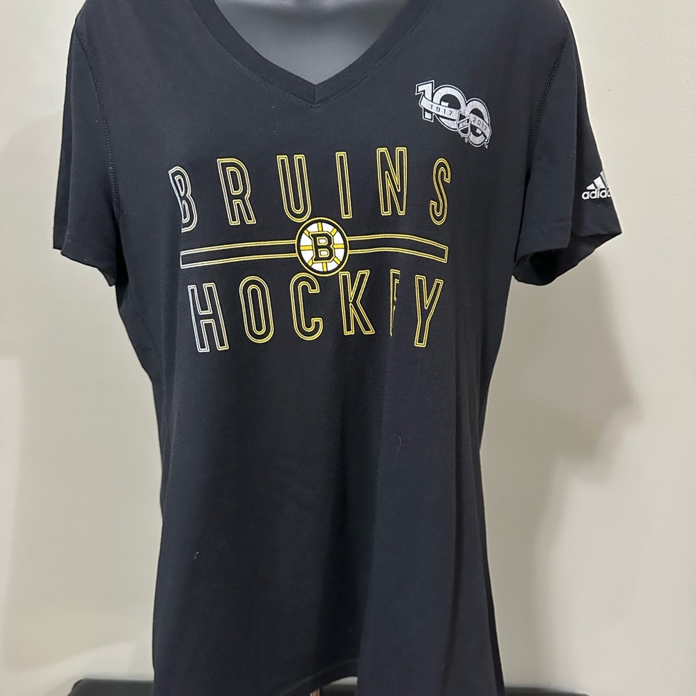 Boston Bruin Adidas Black Tee